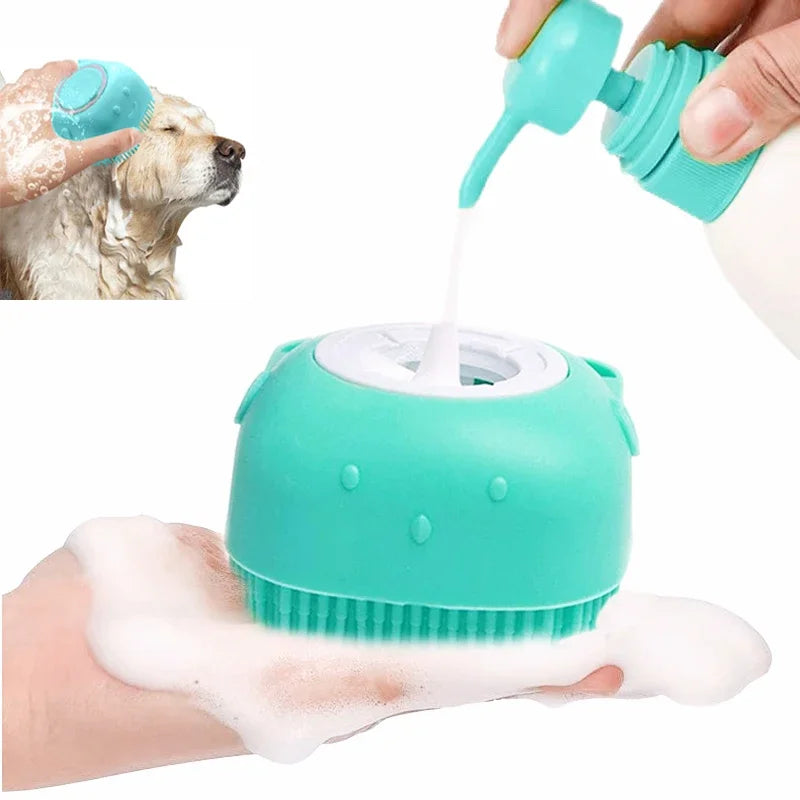 Happy Tails Bath Kit — Bathing Brush & Microfiber Towel 4-Pack