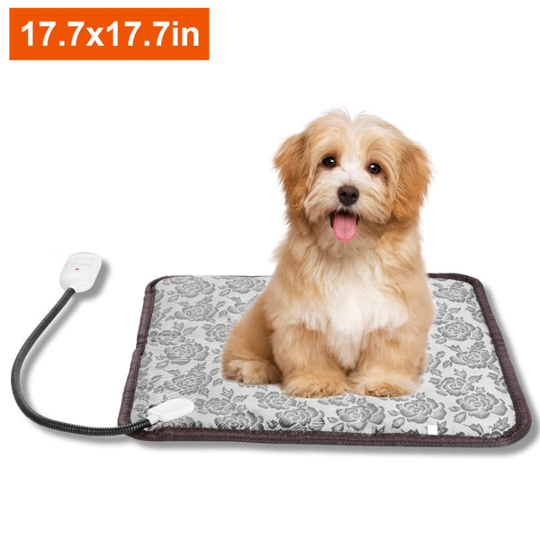 Happy Tails Pet Heating Pad — Waterproof, 2 Heat Settings, Chew-Resistant Cord