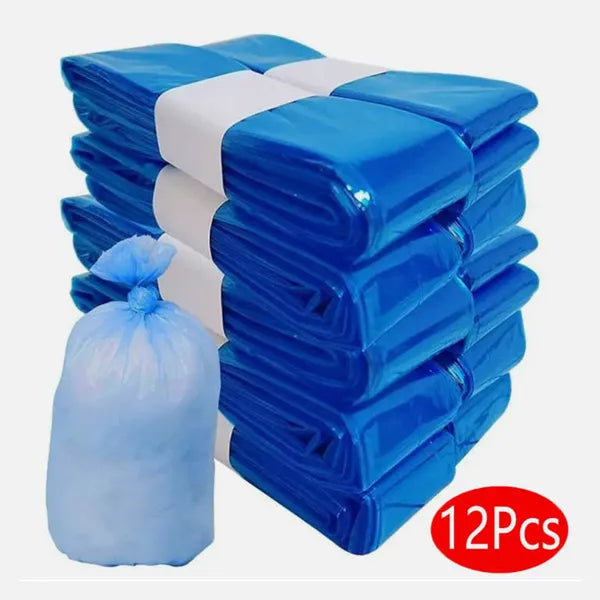 12PCS Blue Vacuum Compression Bag Set with Manual Pump